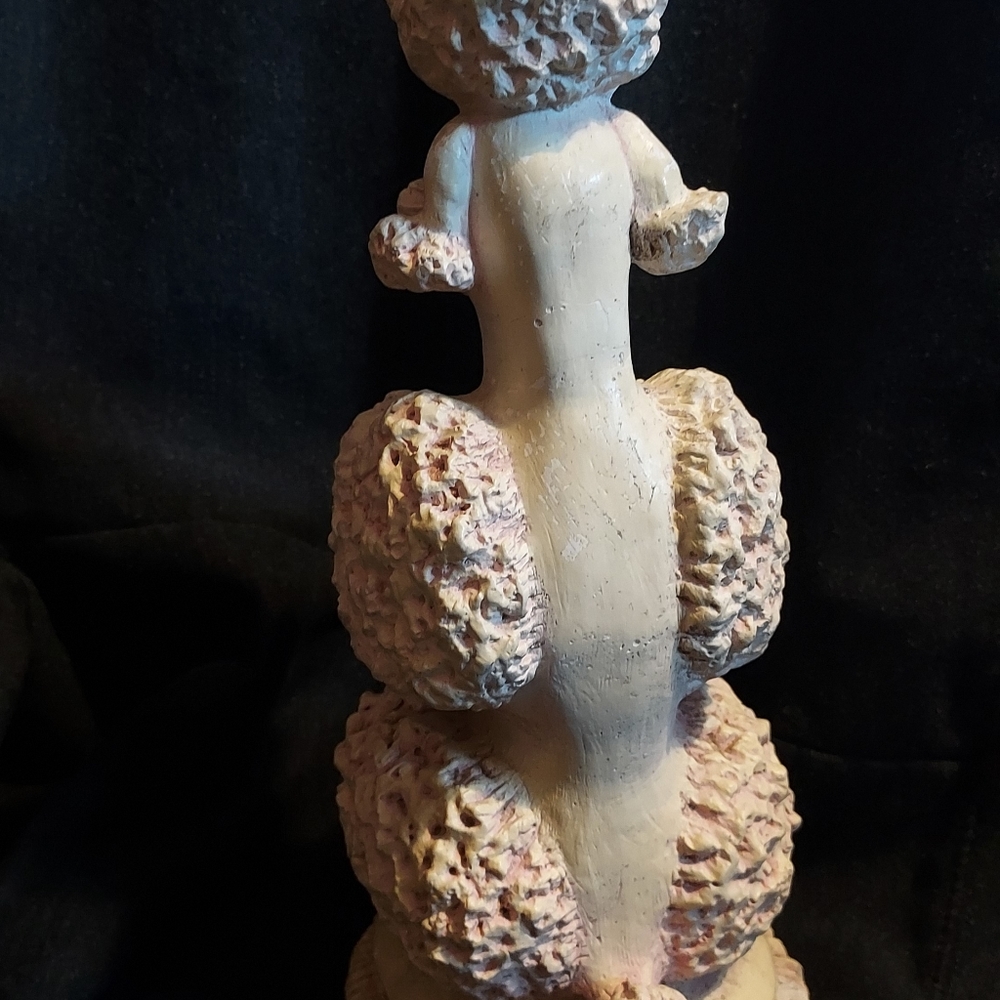 Phyllis Morris Pink Poodle Lamp Base. Does not have lamp parts just Base